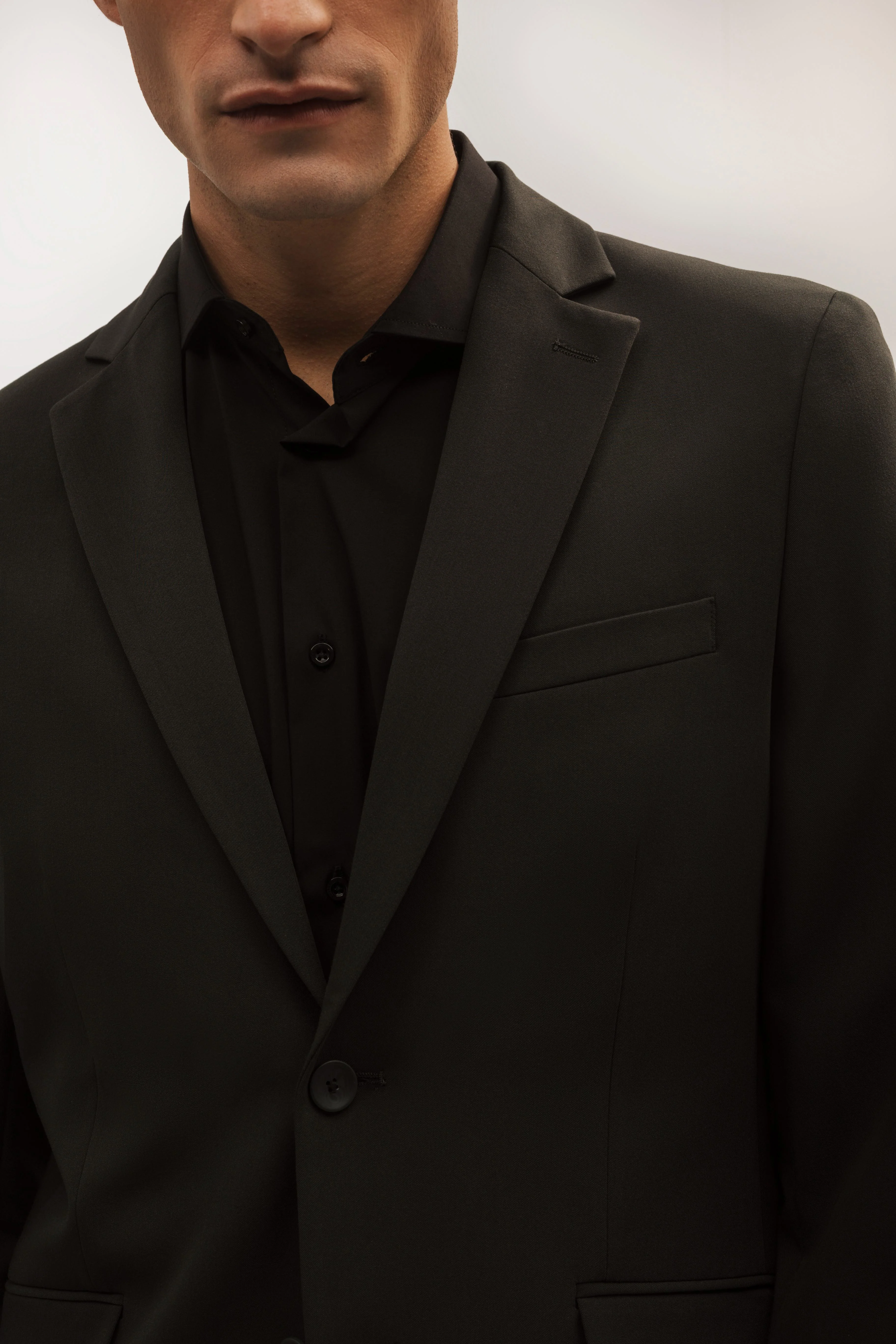 Americana traje slim fit liso - Image 3