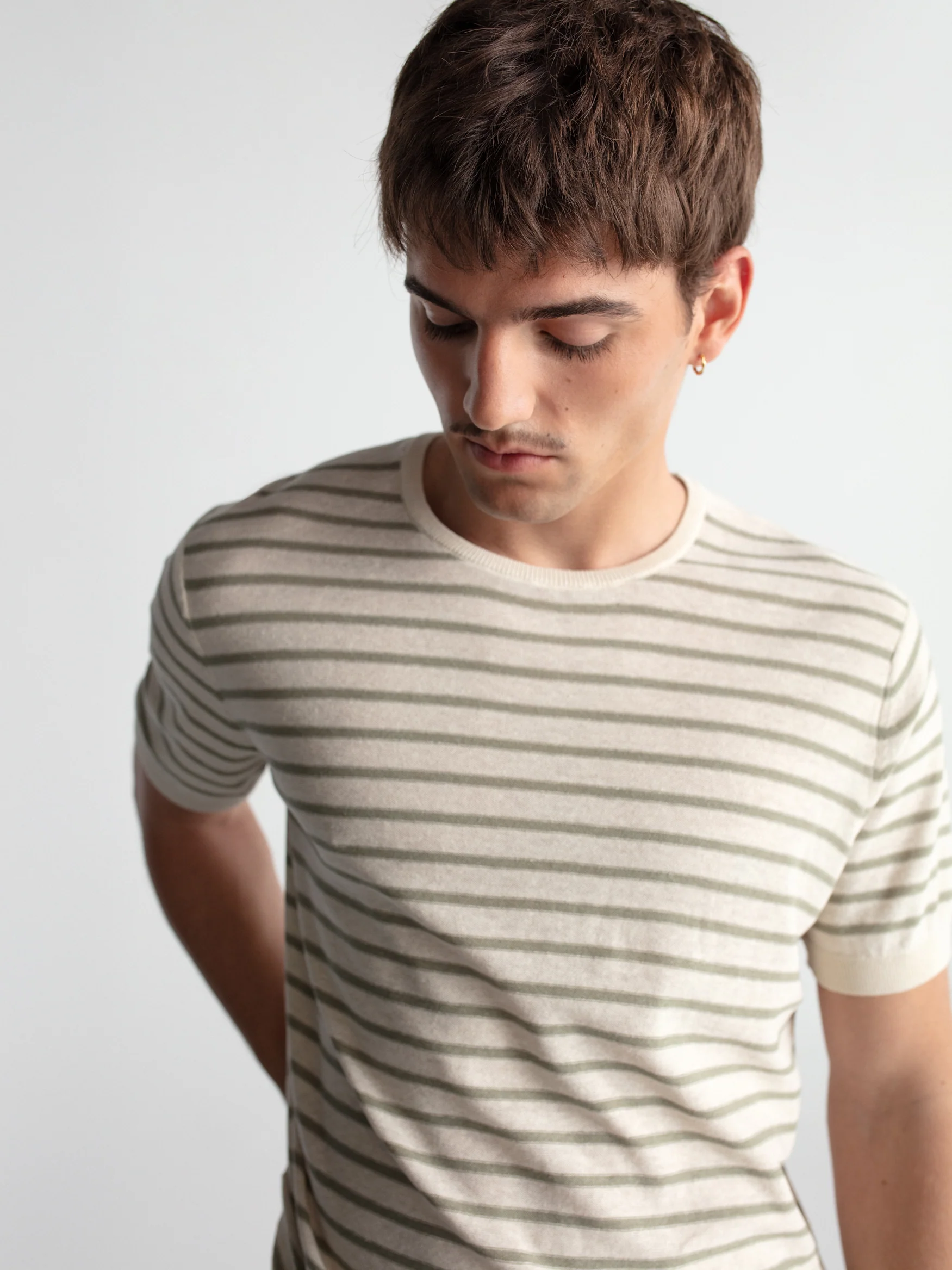 Camiseta con lino rayas - Image 2
