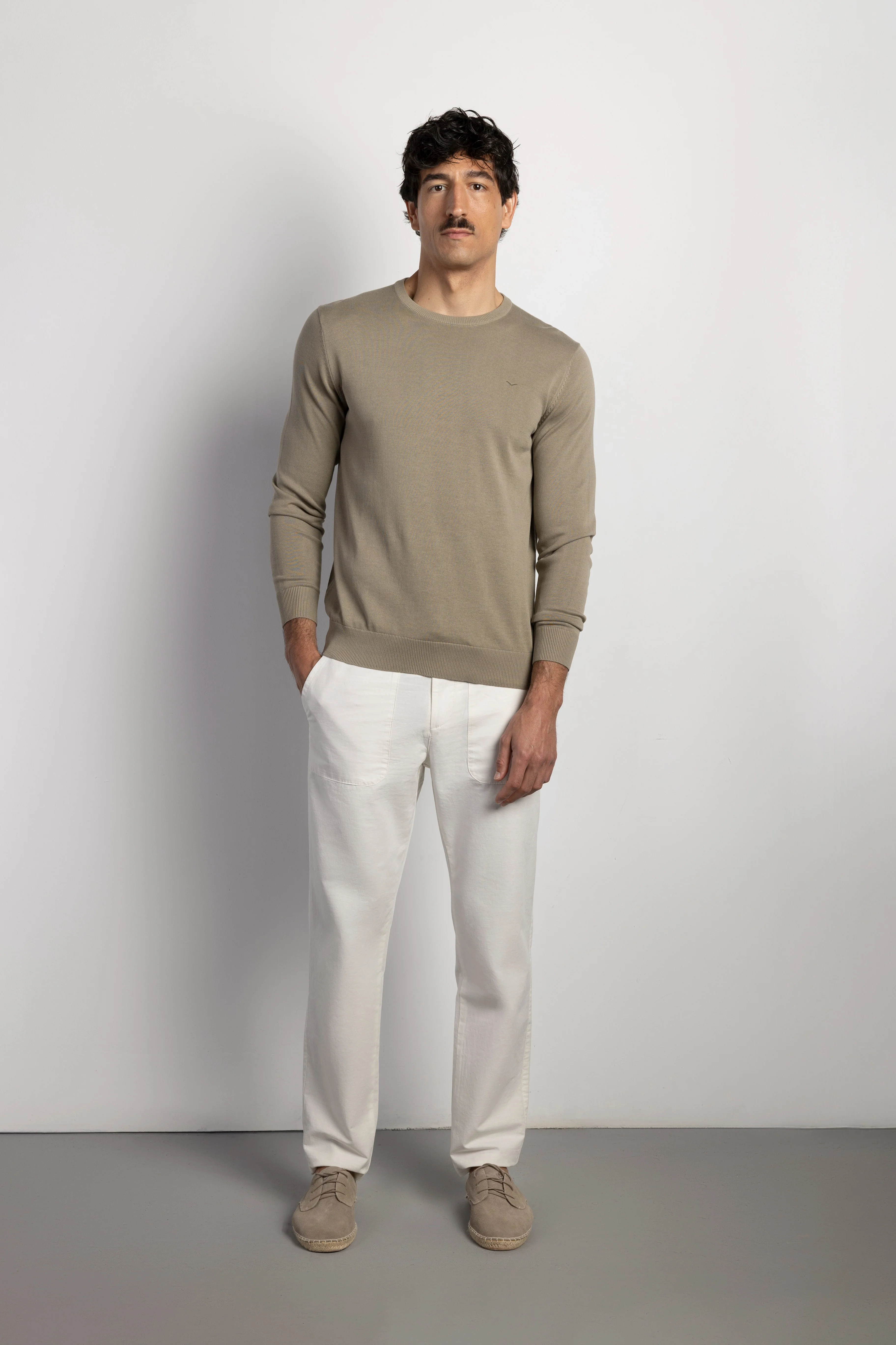 Pantalón lino regular fit