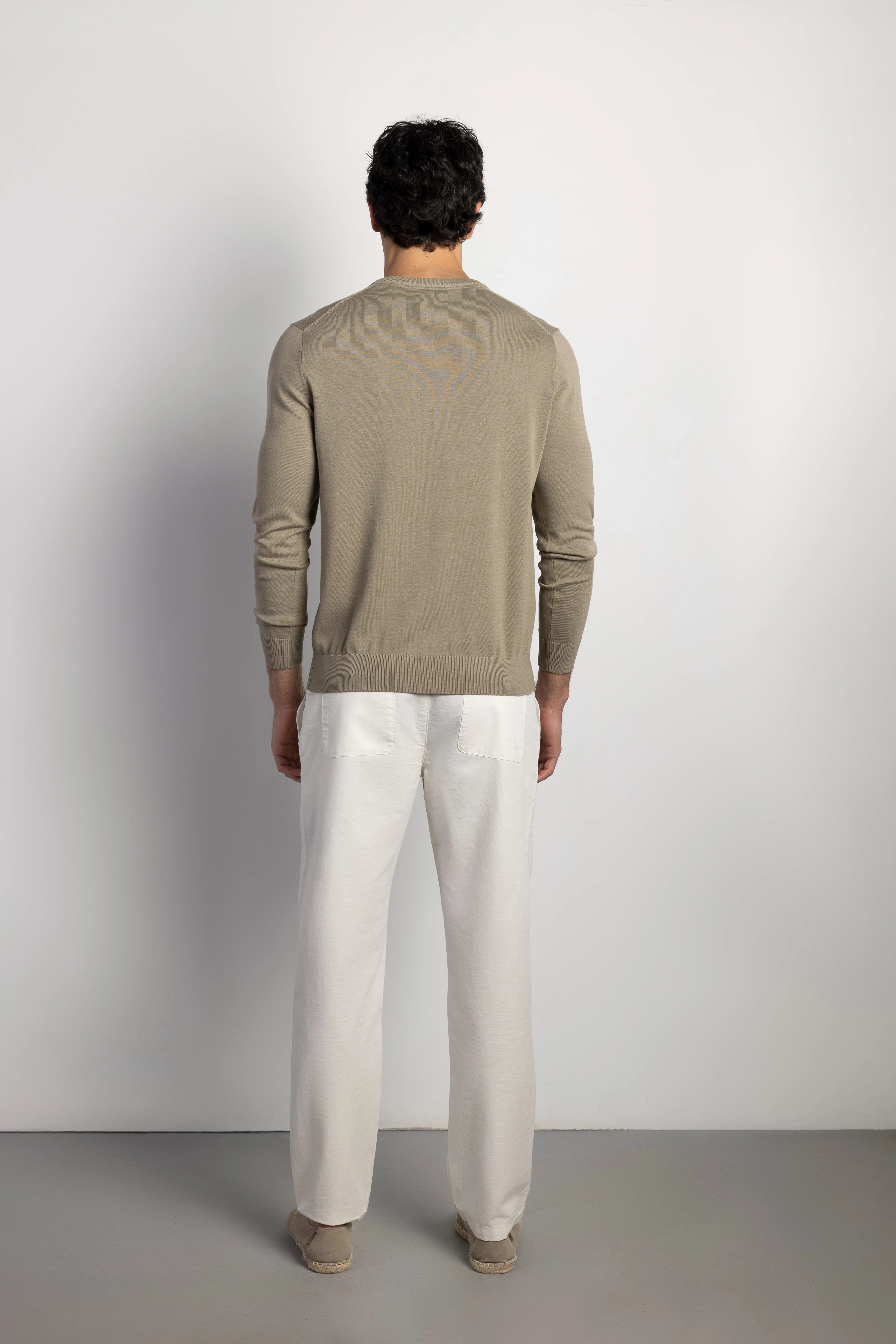 Pantalón lino regular fit - Image 2