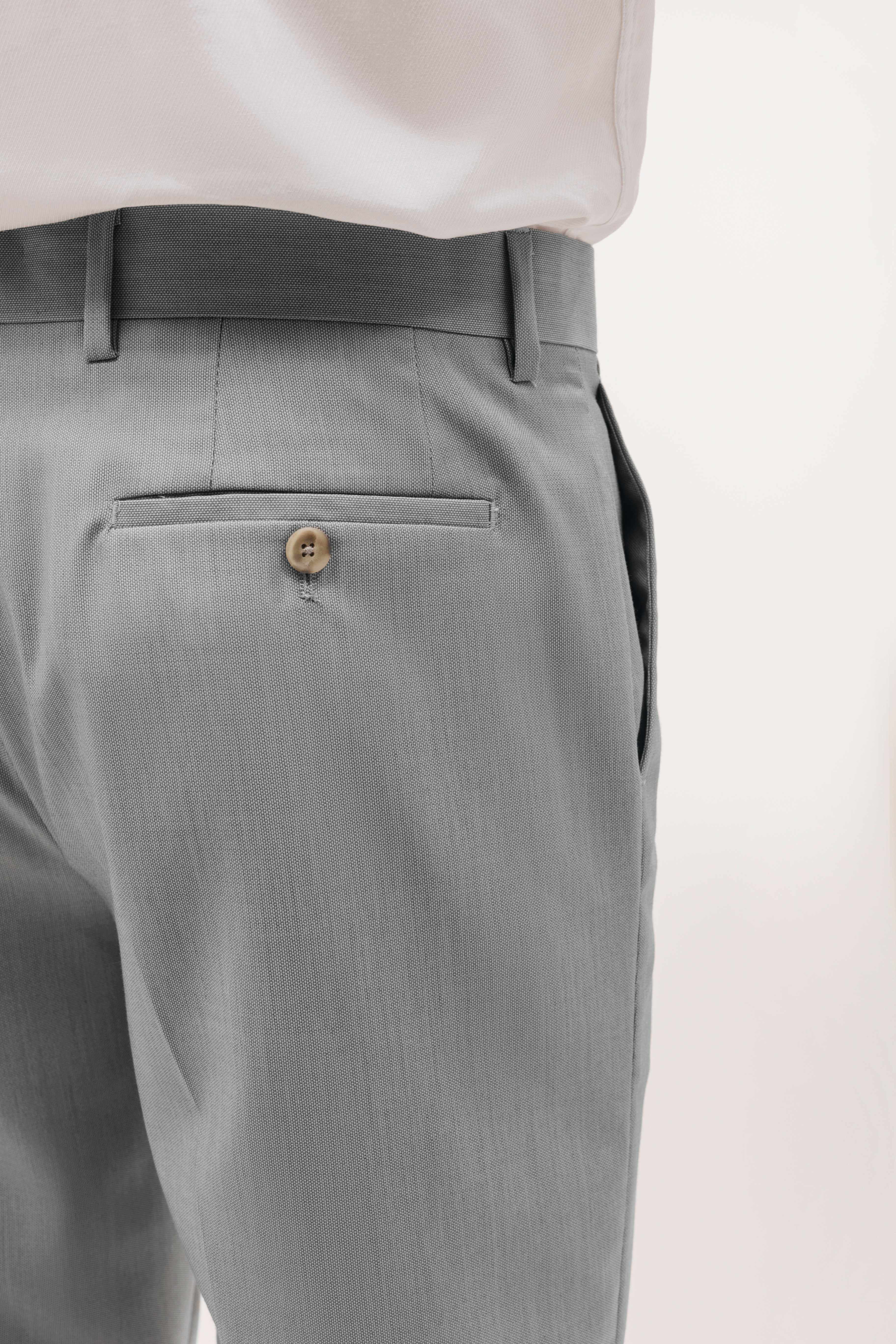 Pantalón traje slim fit falso liso - Image 3