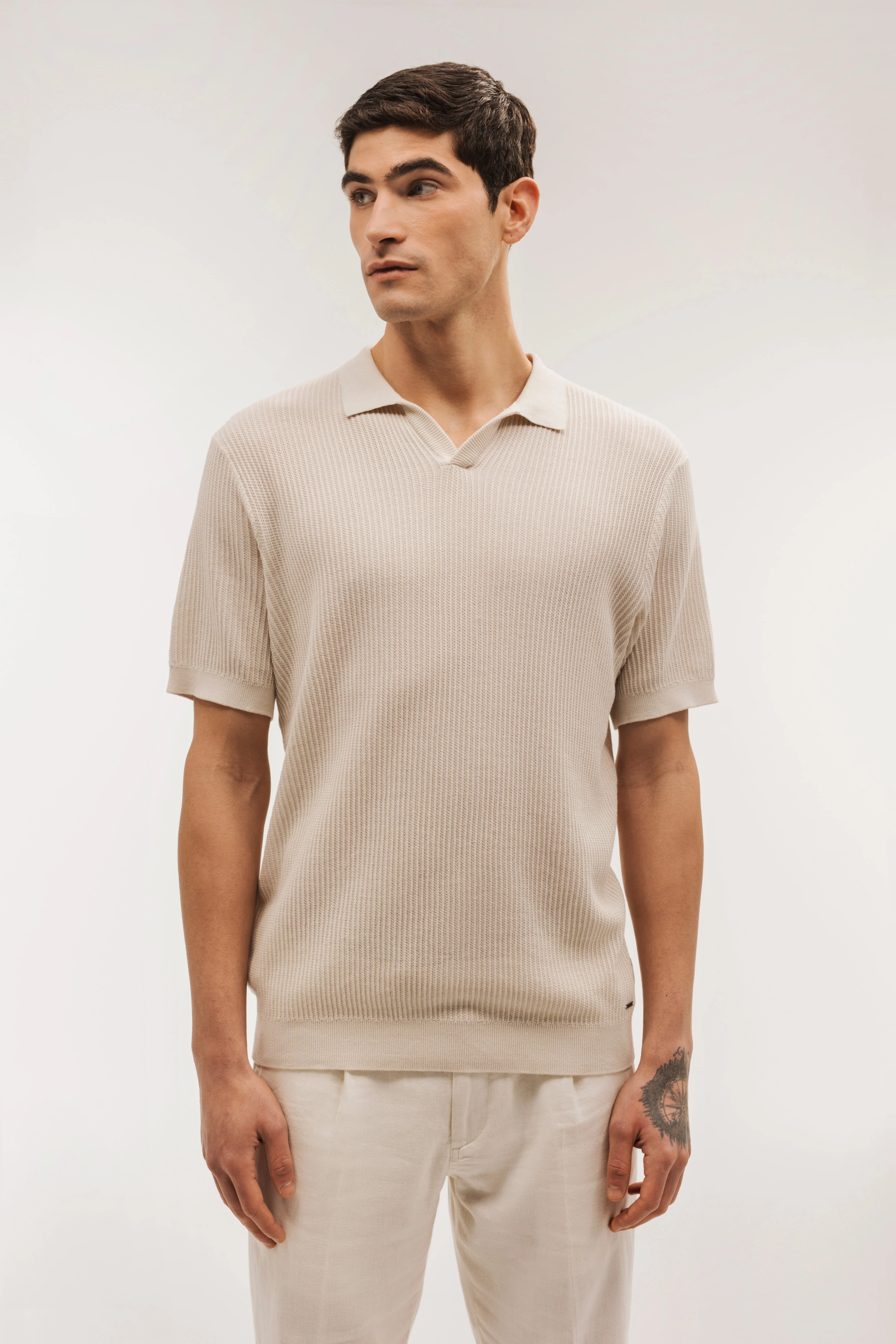 Polo tricot estructura