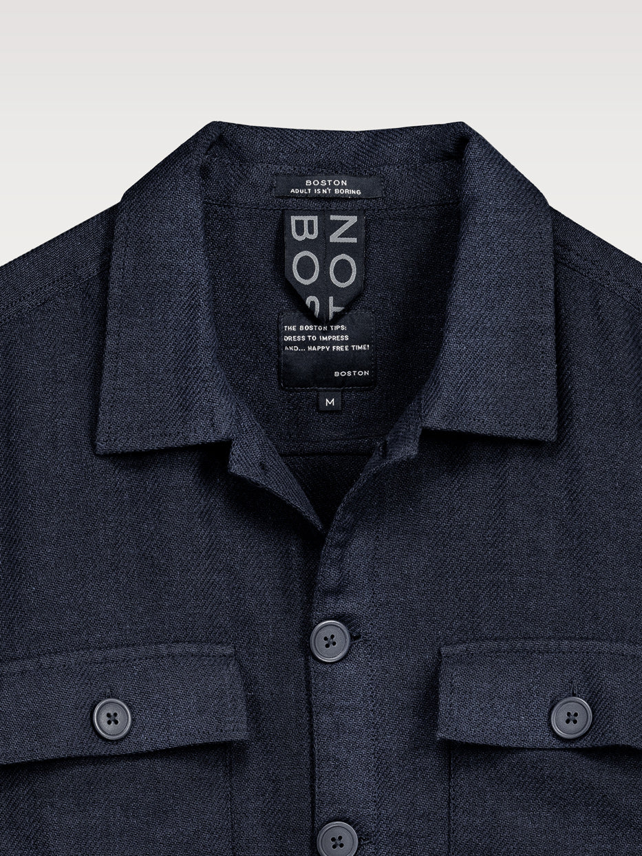 Sobrecamisa de lino - Image 7