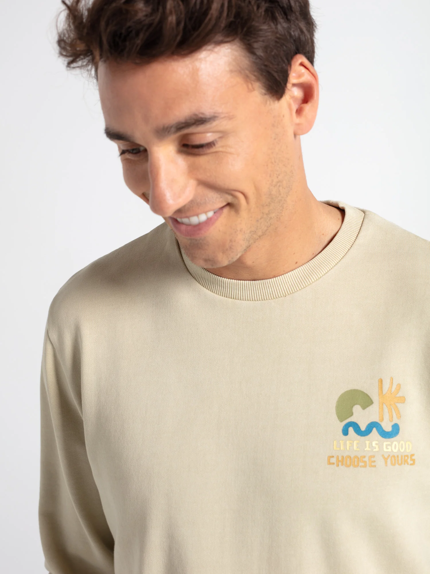 Sudadera algodón lema "Life is good" - Image 2